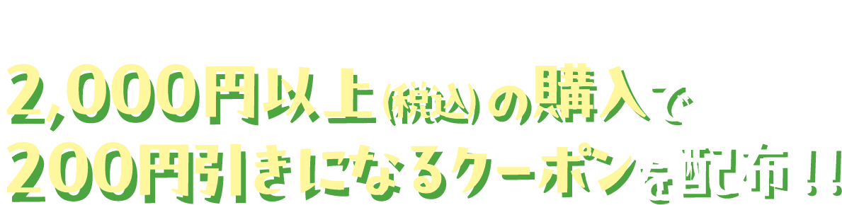 20周年にちなみ、わくわくハイウェイアプリ上で2,000円以上(税込)の購入で200円引きになるクーポンを配布!!
